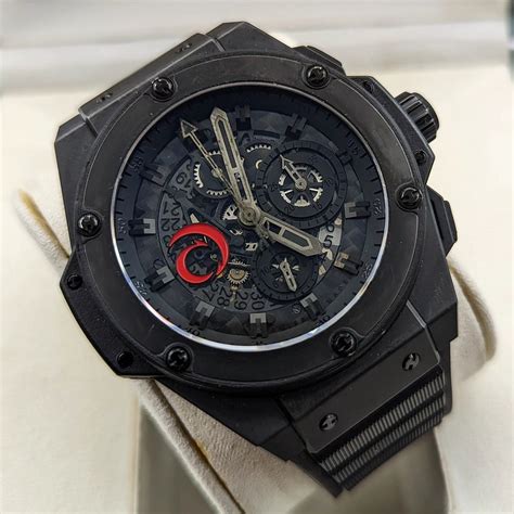 hublot king power unico all black